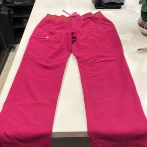 Figs limited edition Dark Magenta Kade scrub pants MP